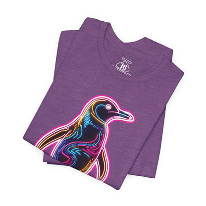 Vibrant Penguin T-Shirt - Cute Animal Graphic Tee for Men & Women | Fun Summer Apparel