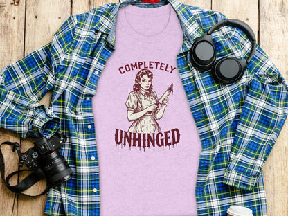 Completely Unhinged Graphic Tee for Casual Wear