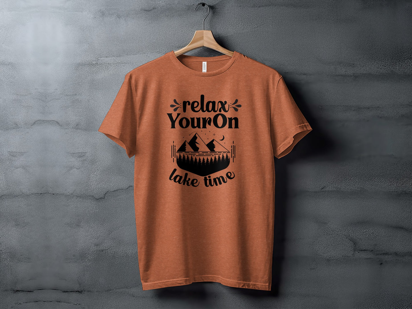 Relax Your On Lake Time Camping Outdoors Nature T-Shirt T-Shirt - Outdoor & Adventure Collection - Mile Marker 16 Gear by Cloud 16 Clothing Co.