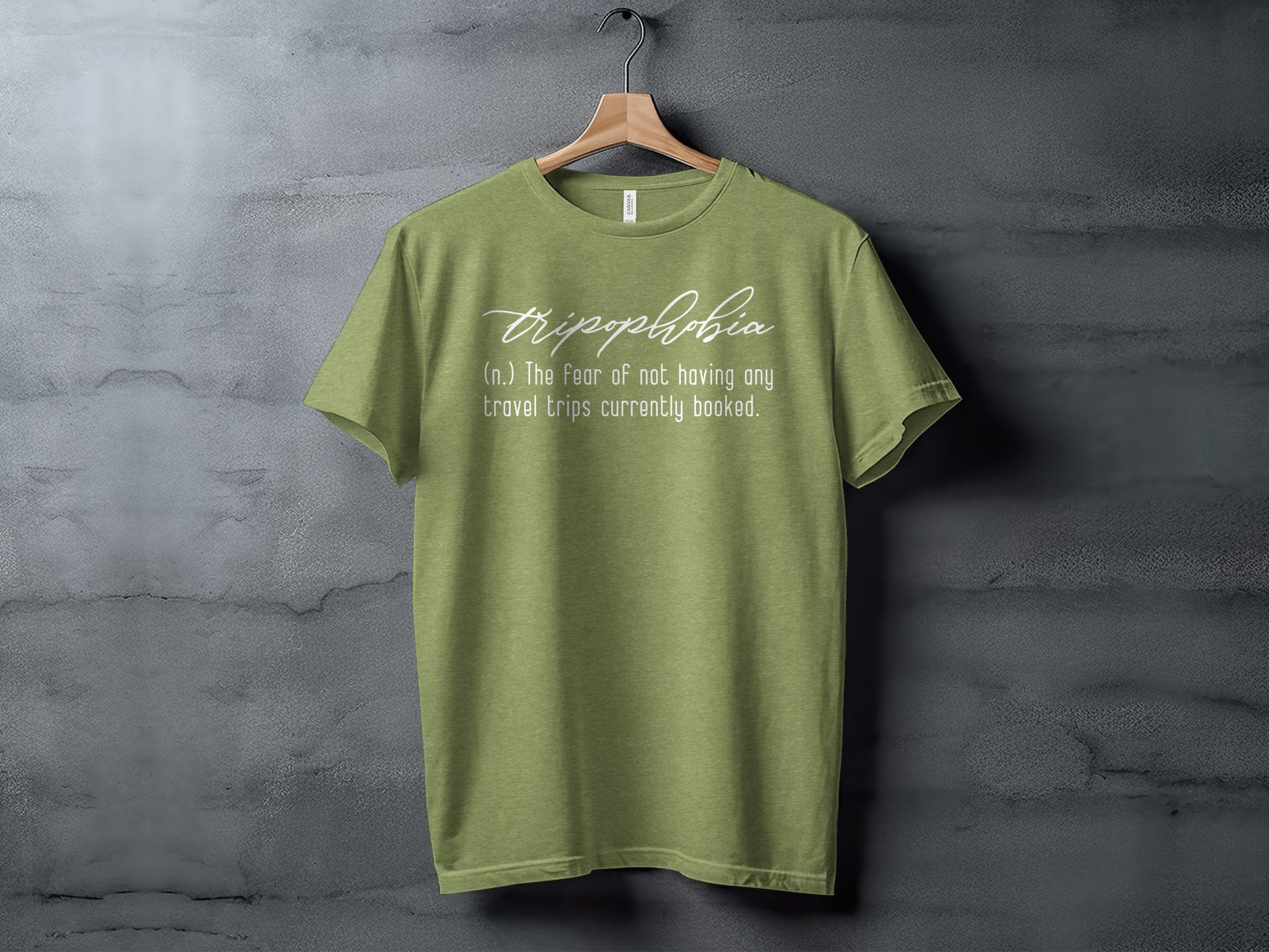 Tripophobia Definition The Fear Of Travel Trips T-Shirt T-Shirt - Outdoor & Adventure Collection - Mile Marker 16 Gear by Cloud 16 Clothing Co.