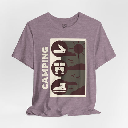Adventure Awaits Camping T-Shirt - Unisex Outdoor Nature Lover Tee
