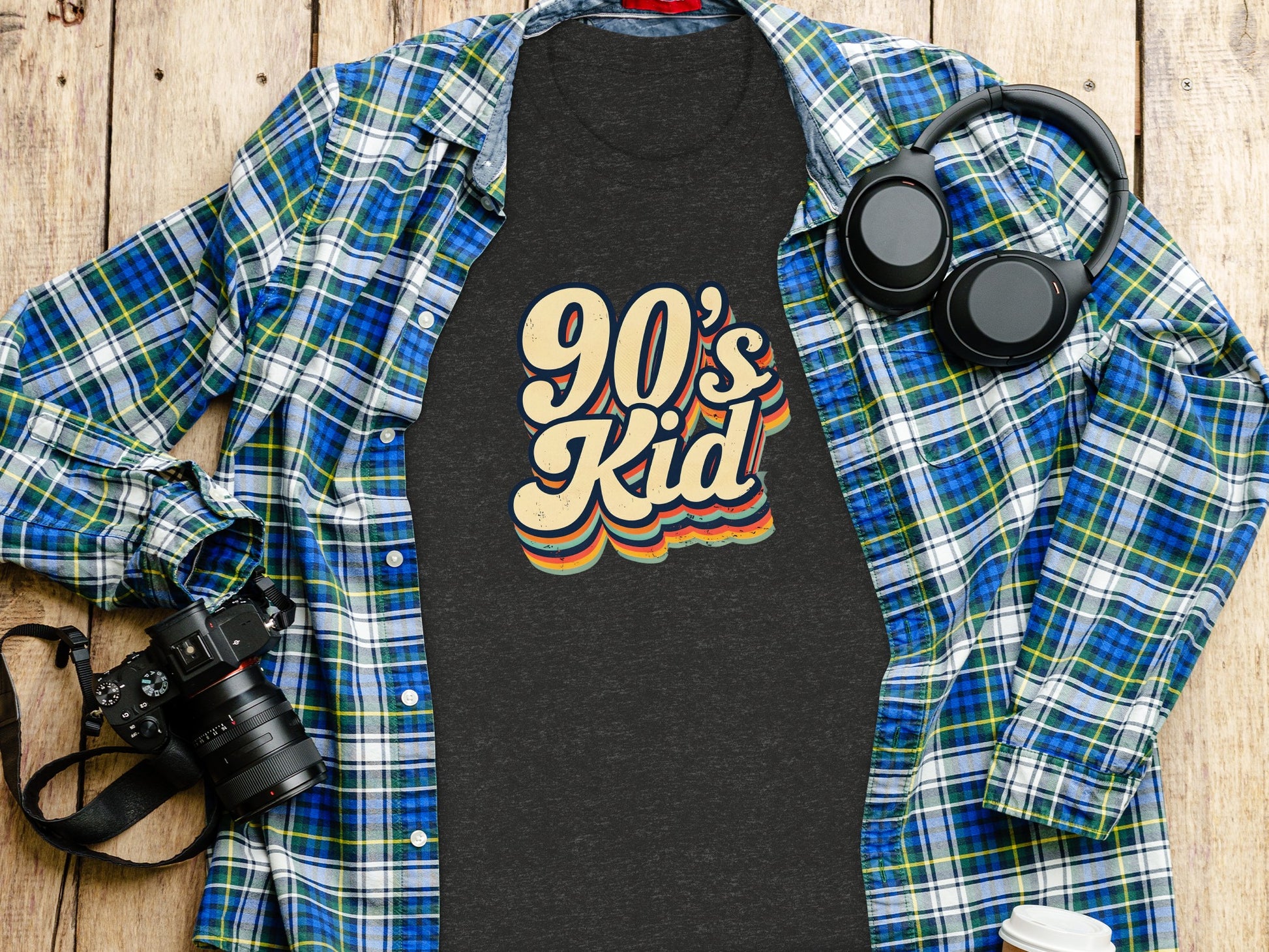Retro 90's Kid Graphic Tee Perfect for Nostalgia Lovers