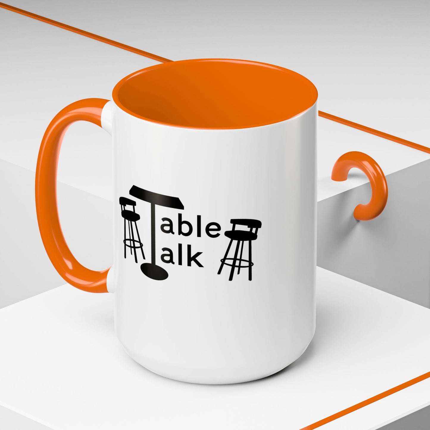 Table Talk Mug — Coffee Cup with Logo &  Match Card