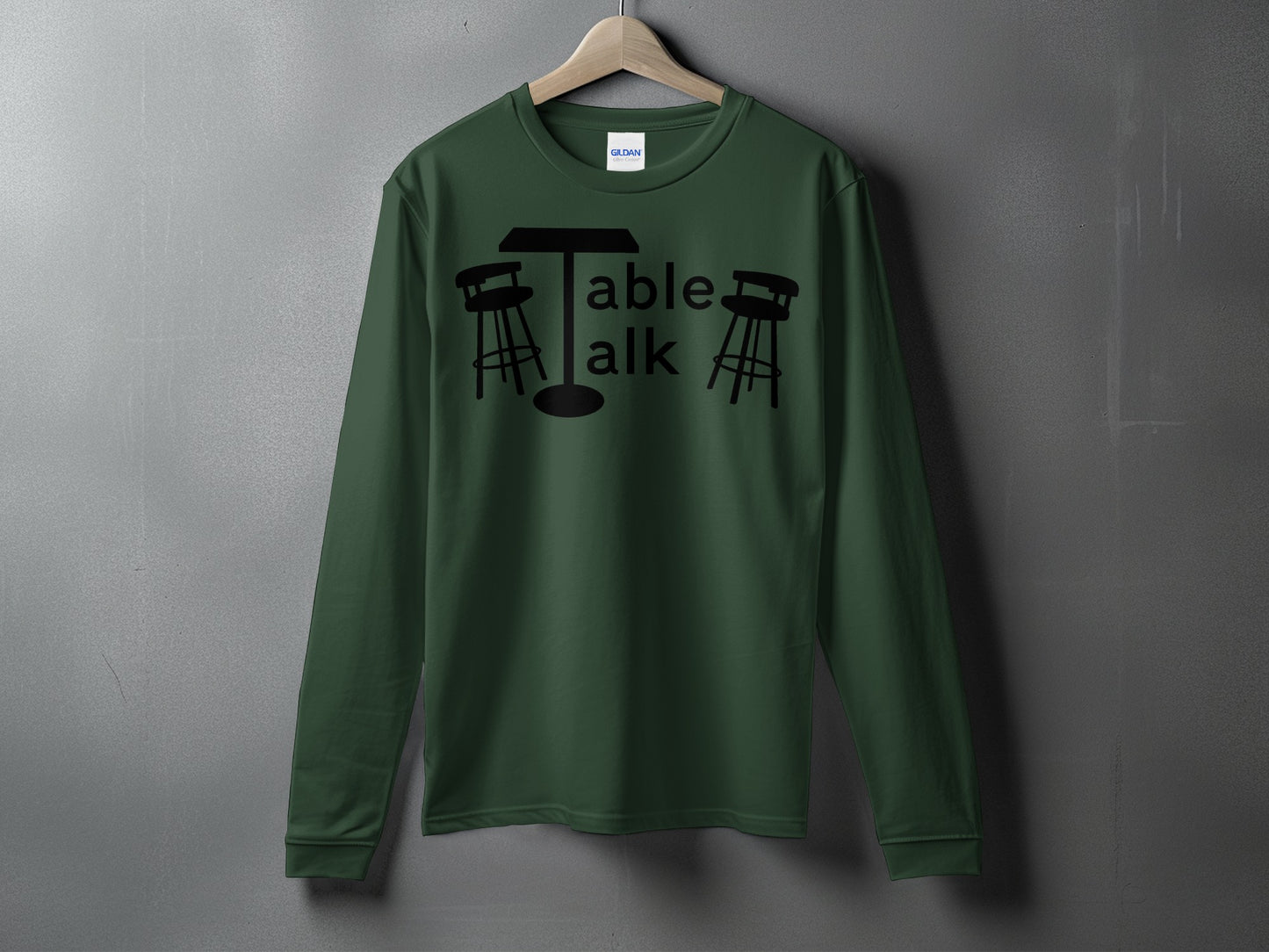 Table Talk Graphic Printed Long Sleeve Shirt