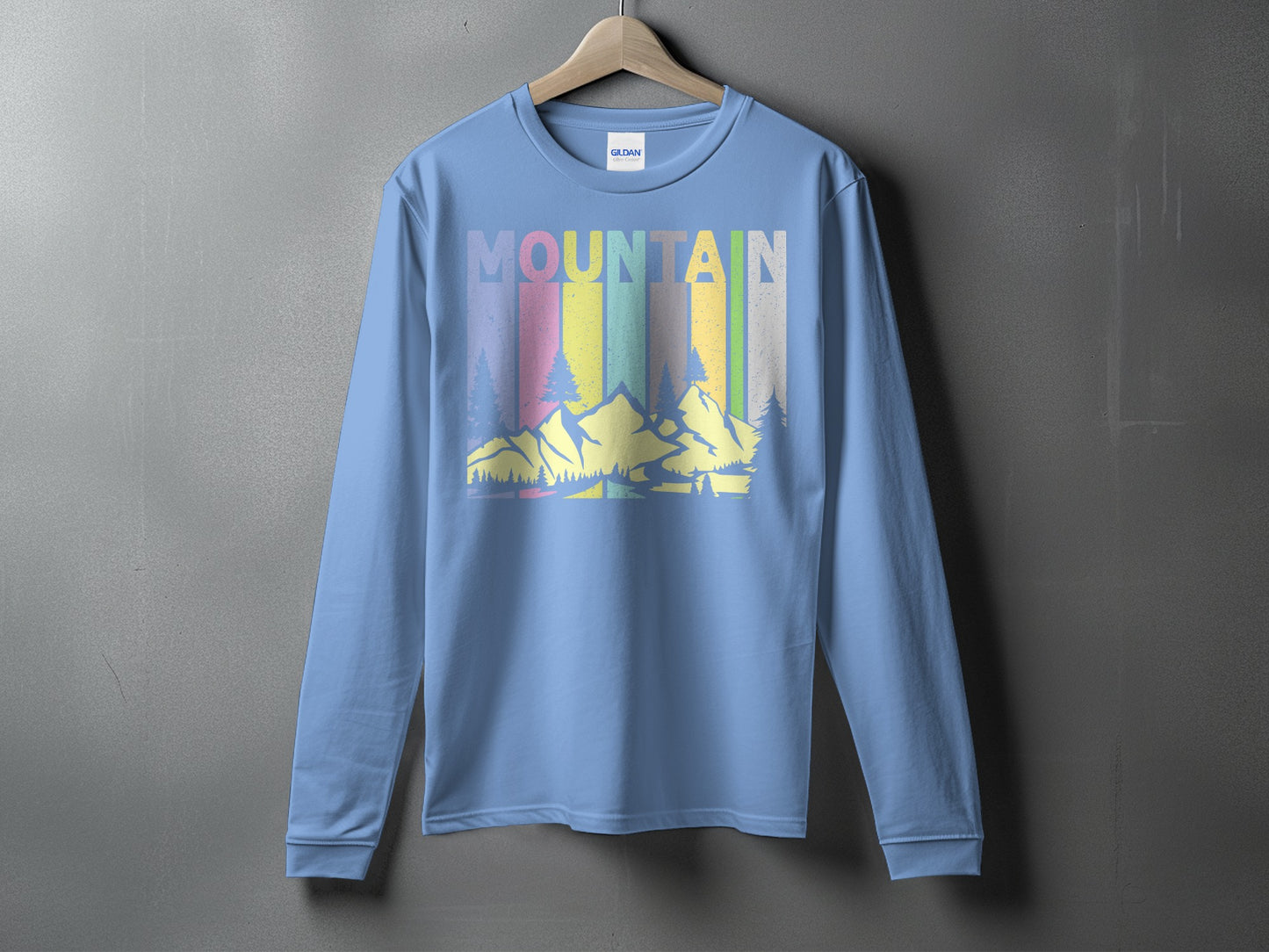 Vintage Mountain Graphic Long Sleeve Shirt product