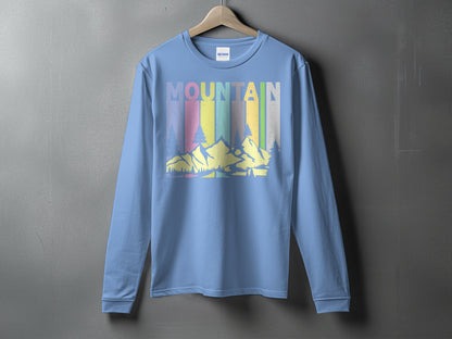 Vintage Mountain Graphic Long Sleeve Shirt product