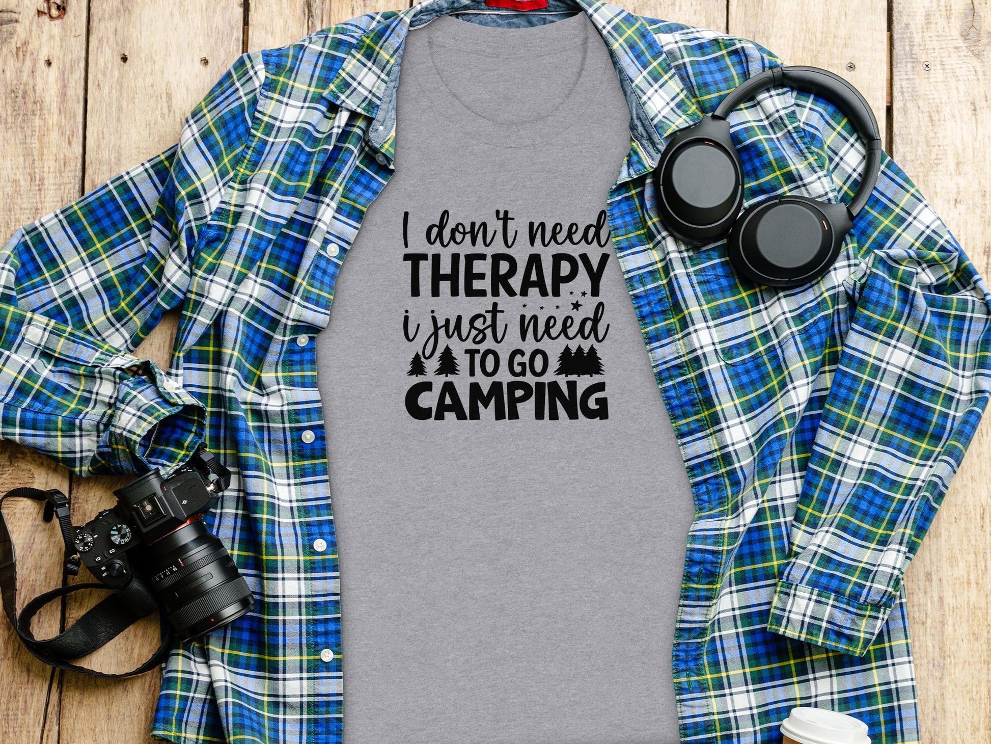 I Don't Need Therapy I Just Need to Go Camping T-Shirt T-Shirt - Outdoor & Adventure Collection - Mile Marker 16 Gear by Cloud 16 Clothing Co.
