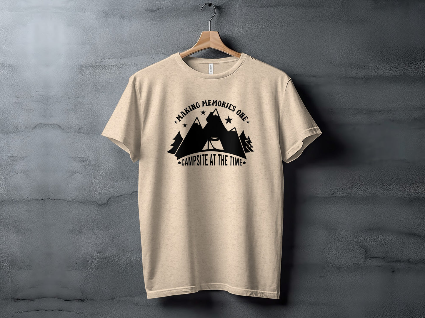 Making Memories One Campsite at the Time Graphic T-Shirt T-Shirt - Outdoor & Adventure Collection - Mile Marker 16 Gear by Cloud 16 Clothing Co.