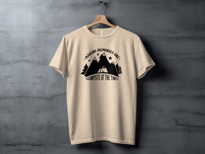 Making Memories One Campsite at the Time Graphic T-Shirt T-Shirt - Outdoor & Adventure Collection - Mile Marker 16 Gear by Cloud 16 Clothing Co.