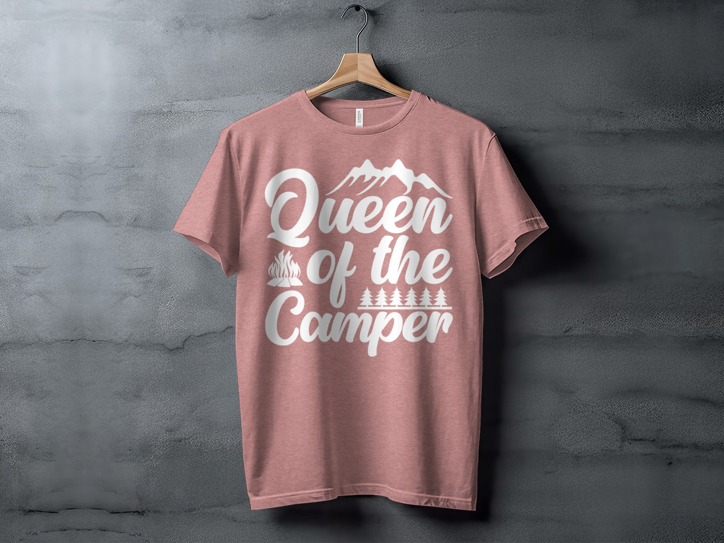 Queen of the Camper Graphic Print Camping Lover T-Shirt T-Shirt - Outdoor & Adventure Collection - Mile Marker 16 Gear by Cloud 16 Clothing Co.