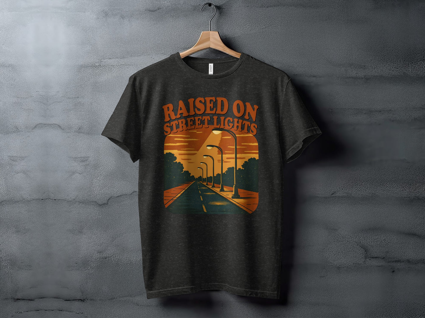 Raised On Street Lights Graphic Tee Shirt Product