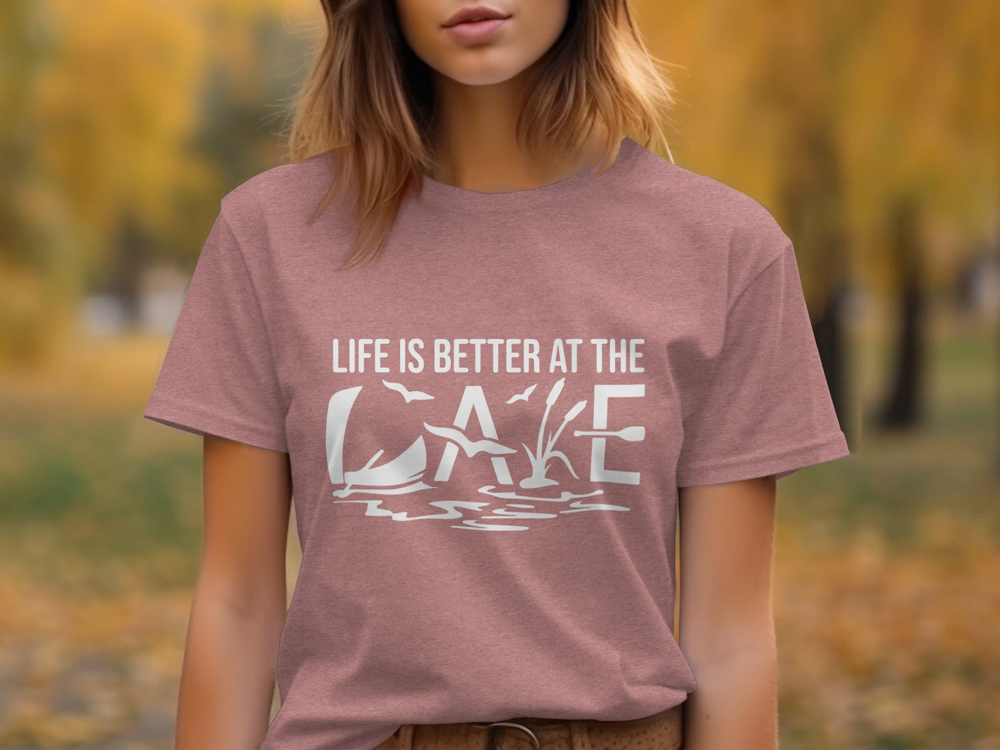 Life Is Better At The Lake Design Graphic Tee T-Shirt T-Shirt - Outdoor & Adventure Collection - Mile Marker 16 Gear by Cloud 16 Clothing Co.