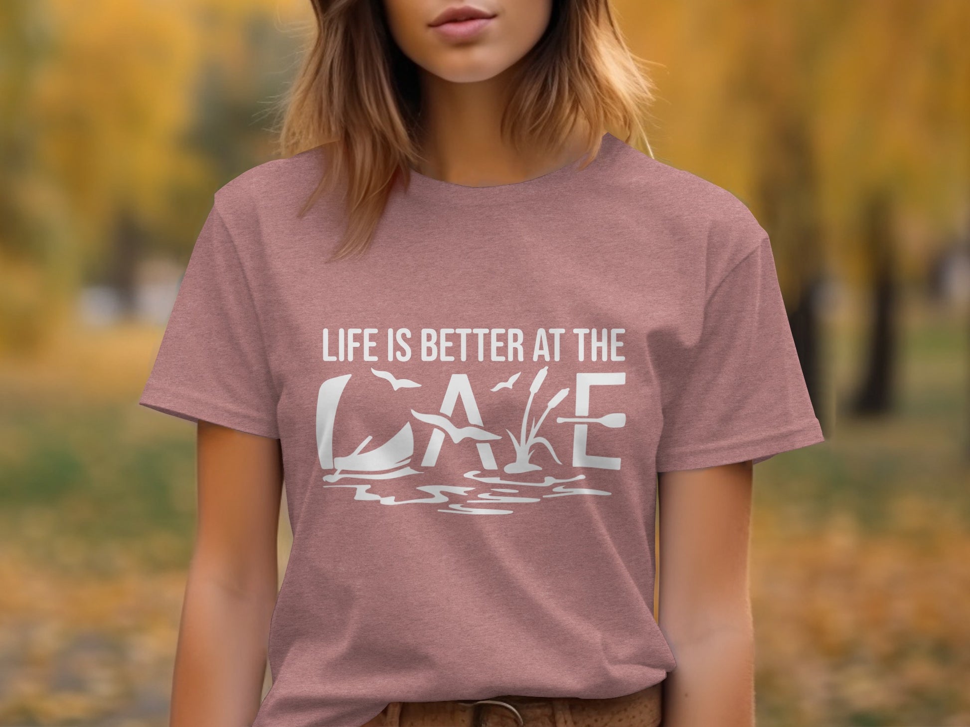 Life Is Better At The Lake Design Graphic Tee T-Shirt T-Shirt - Outdoor & Adventure Collection - Mile Marker 16 Gear by Cloud 16 Clothing Co.