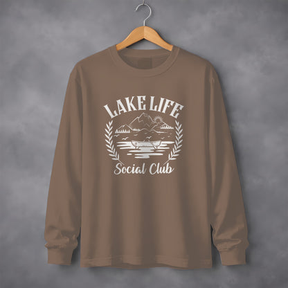 Lake Life Social Club Long Sleeve Shirt for Outdoor Enthusiasts