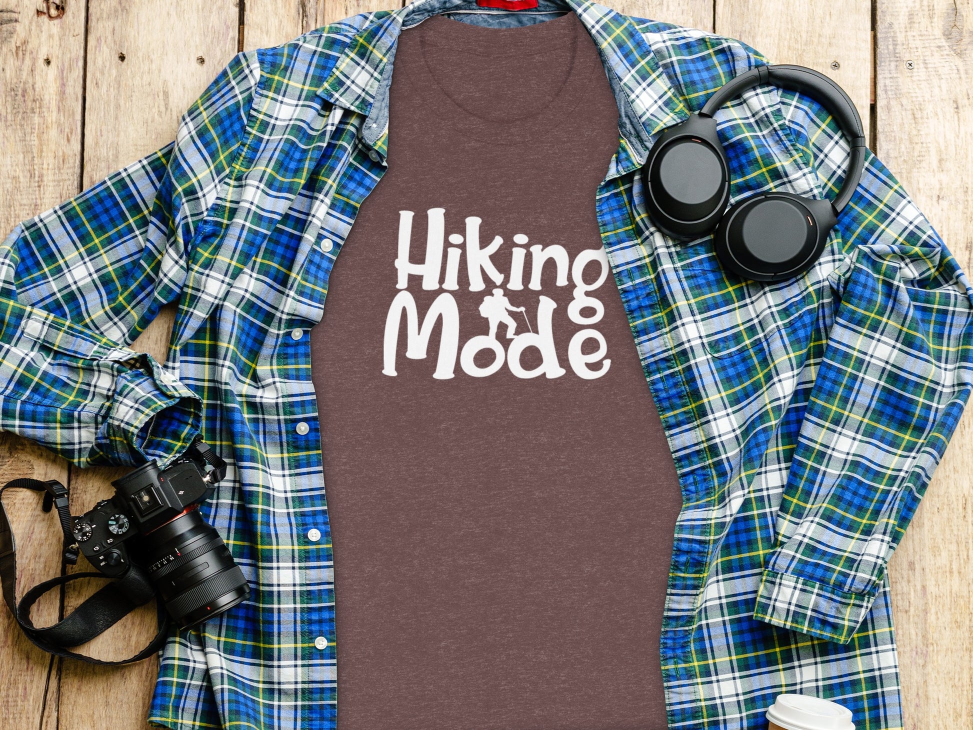 Hiking Mode Funny Outdoor Adventure Hiker Nature T-Shirt T-Shirt - Outdoor & Adventure Collection - Mile Marker 16 Gear by Cloud 16 Clothing Co.