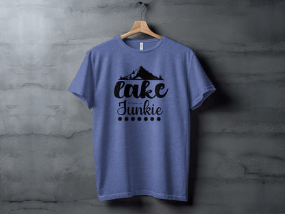 Lake Junkie Nature Lover Mountain Graphic Adventure T-Shirt T-Shirt - Outdoor & Adventure Collection - Mile Marker 16 Gear by Cloud 16 Clothing Co.