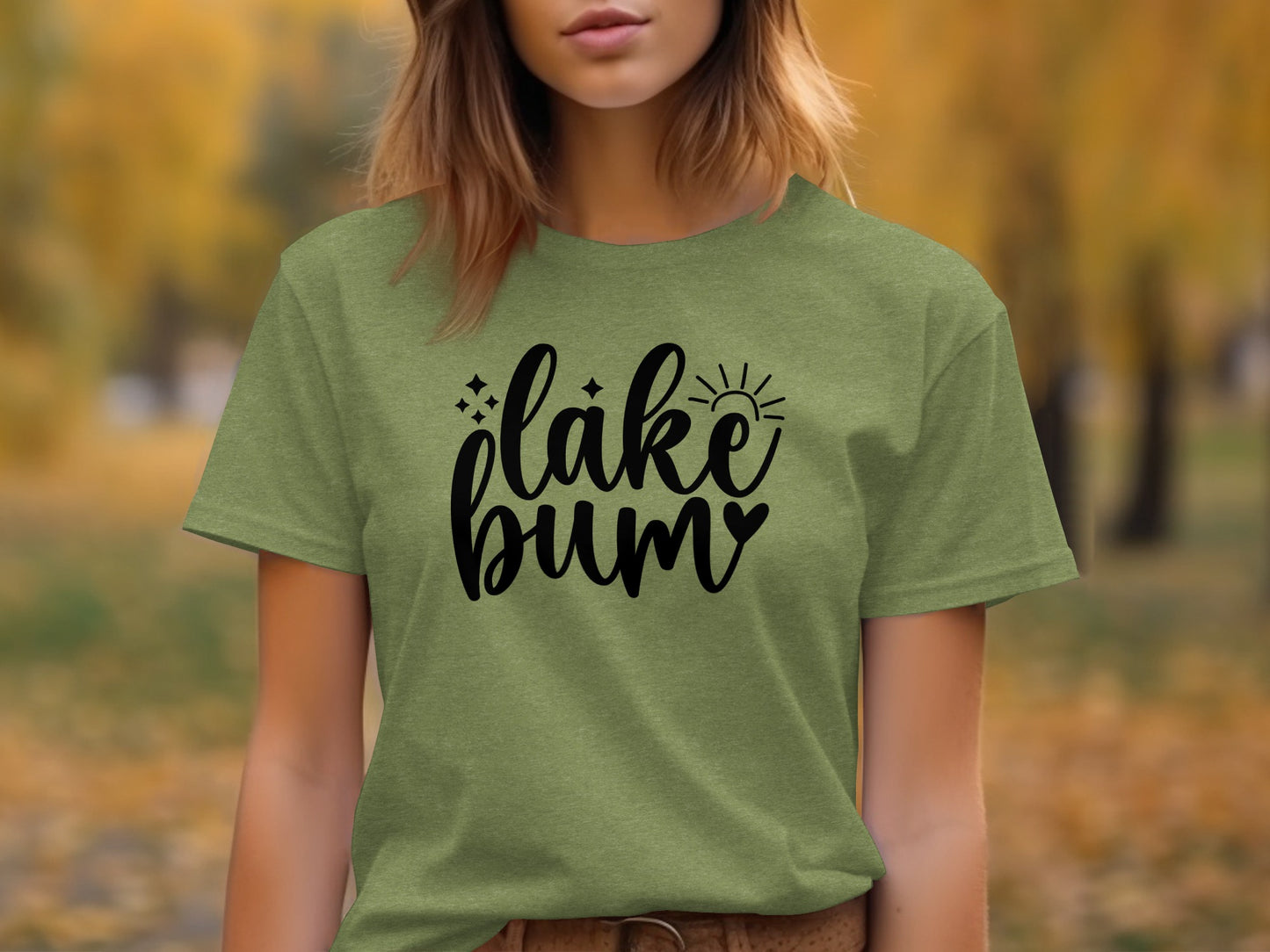 Lake Bum Sunshine Graphic Design Simple T-Shirt T-Shirt - Outdoor & Adventure Collection - Mile Marker 16 Gear by Cloud 16 Clothing Co.