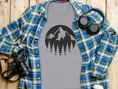 Nature Landscape Adventure Outdoor Graphic Design T-Shirt T-Shirt - Outdoor & Adventure Collection - Mile Marker 16 Gear by Cloud 16 Clothing Co.