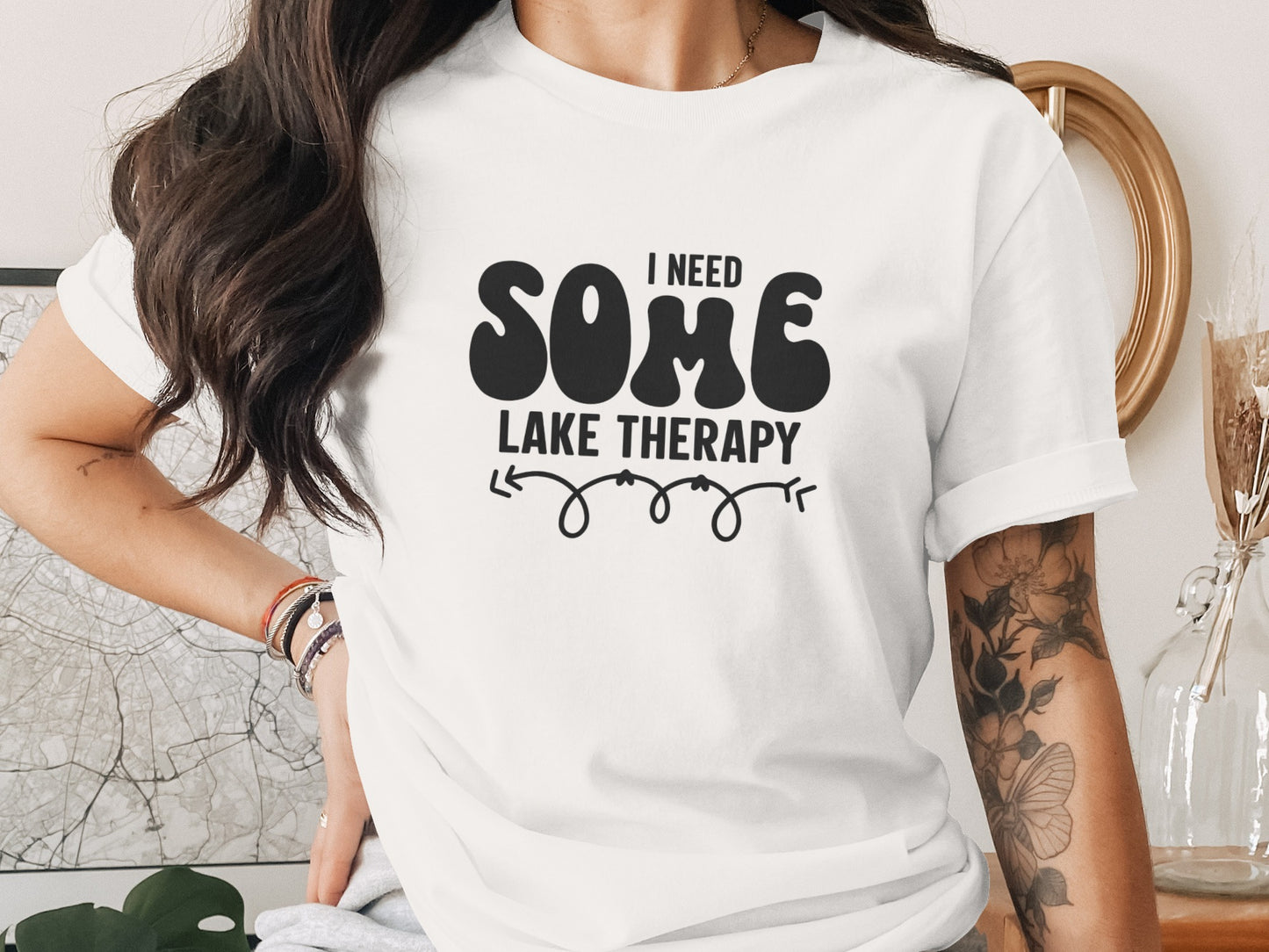 I Need Some Lake Therapy Funny Summer Vacation T-Shirt T-Shirt - Outdoor & Adventure Collection - Mile Marker 16 Gear by Cloud 16 Clothing Co.