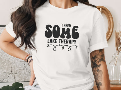 I Need Some Lake Therapy Funny Summer Vacation T-Shirt T-Shirt - Outdoor & Adventure Collection - Mile Marker 16 Gear by Cloud 16 Clothing Co.