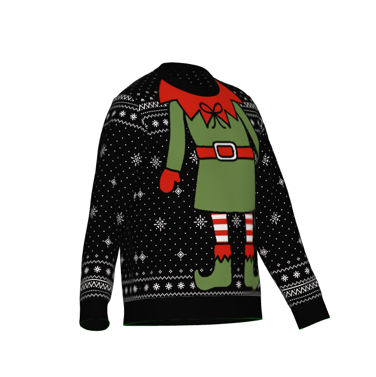 Elf Sweater - Ultra-Soft Jacquard Knit Crew Neck