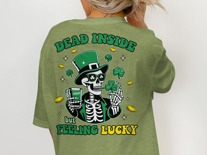 Scrappy Malone's Bar, Unique Design, Other Products, Bar Decor, Irish Theme, Lucky Clover Design, St Patricks Day Gift, Green, Circle T-Shirt - Scrappy Malone's Bar 100-Proof Humor - Cloud 16 Clothing Co.