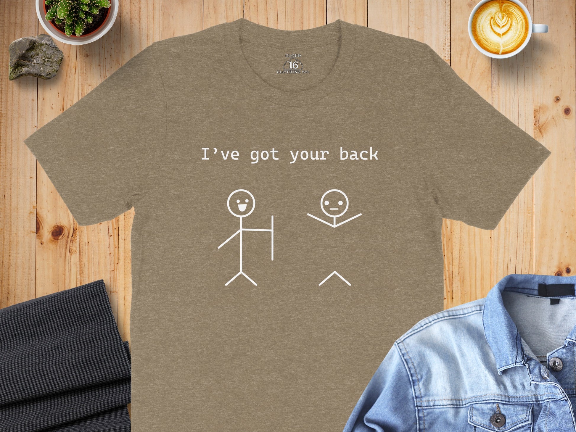 I've Got Your Back Funny Stick Figure T-shirt