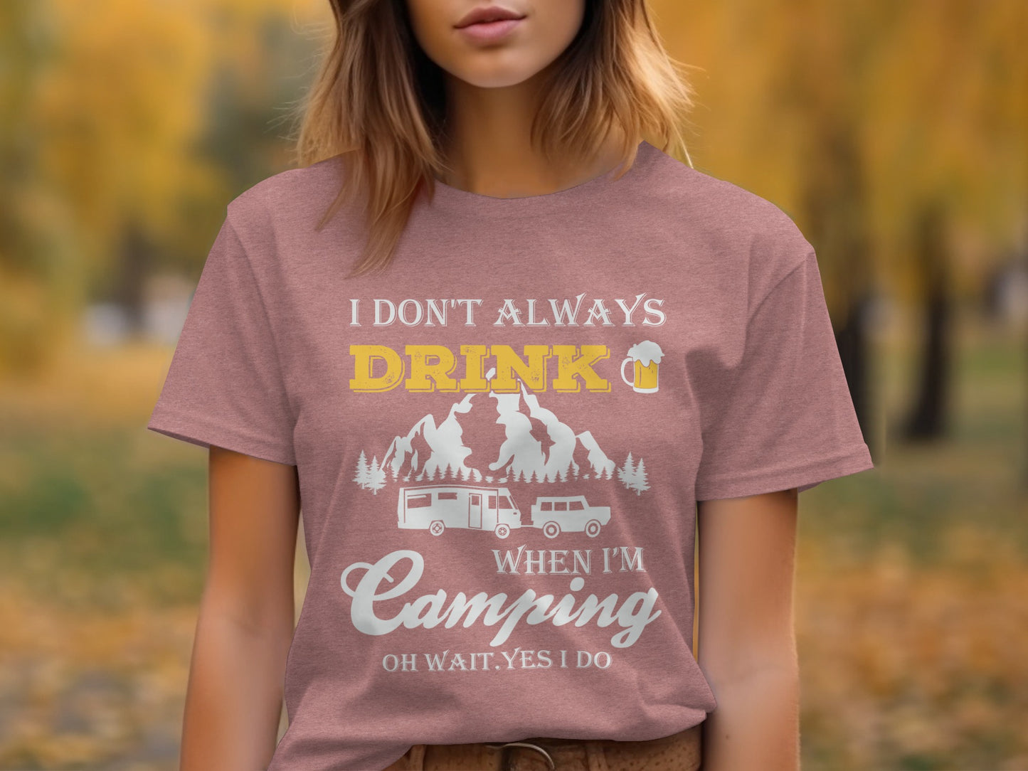 Camping Trip Funny Drinking Quote Graphic Adventure T-Shirt T-Shirt - Outdoor & Adventure Collection - Mile Marker 16 Gear by Cloud 16 Clothing Co.
