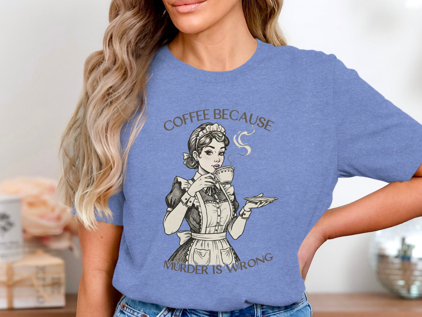 Coffee Because Murder Is Wrong T-shirt