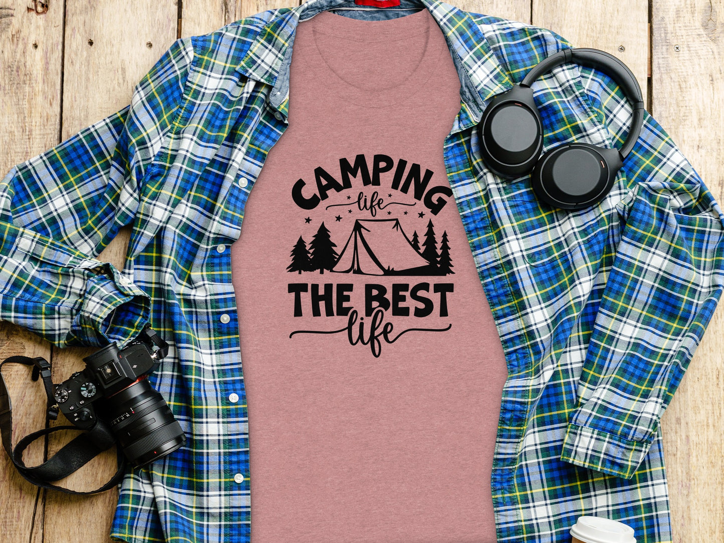 Camping Life The Best Life Outdoor Adventure T-Shirt T-Shirt - Outdoor & Adventure Collection - Mile Marker 16 Gear by Cloud 16 Clothing Co.