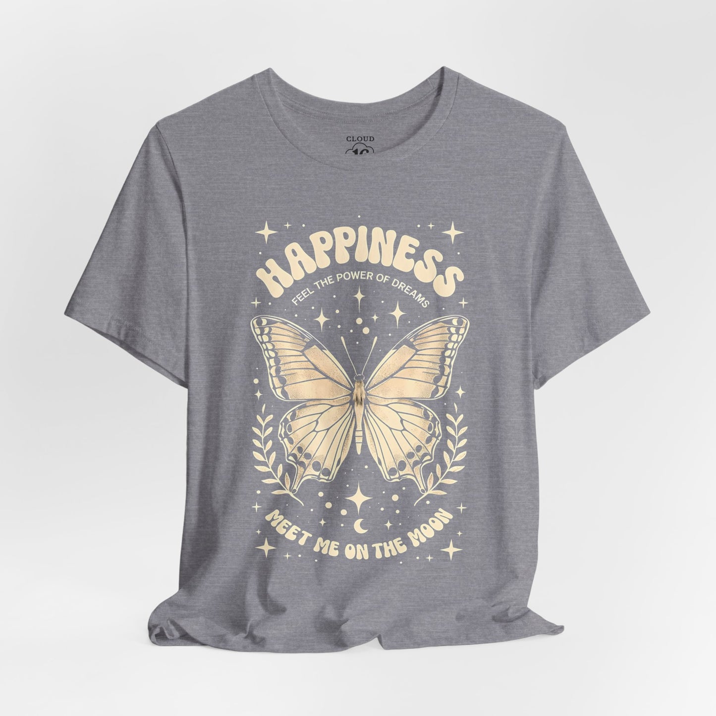 Happiness Butterfly Tee - Womens Inspirational T-Shirt | Positive Vibes Apparel