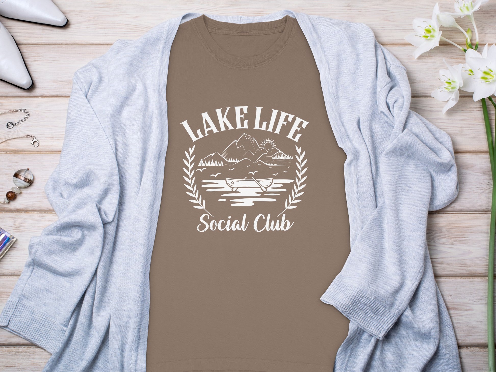 Lake Life Social Club Graphic Tee Shirt Product