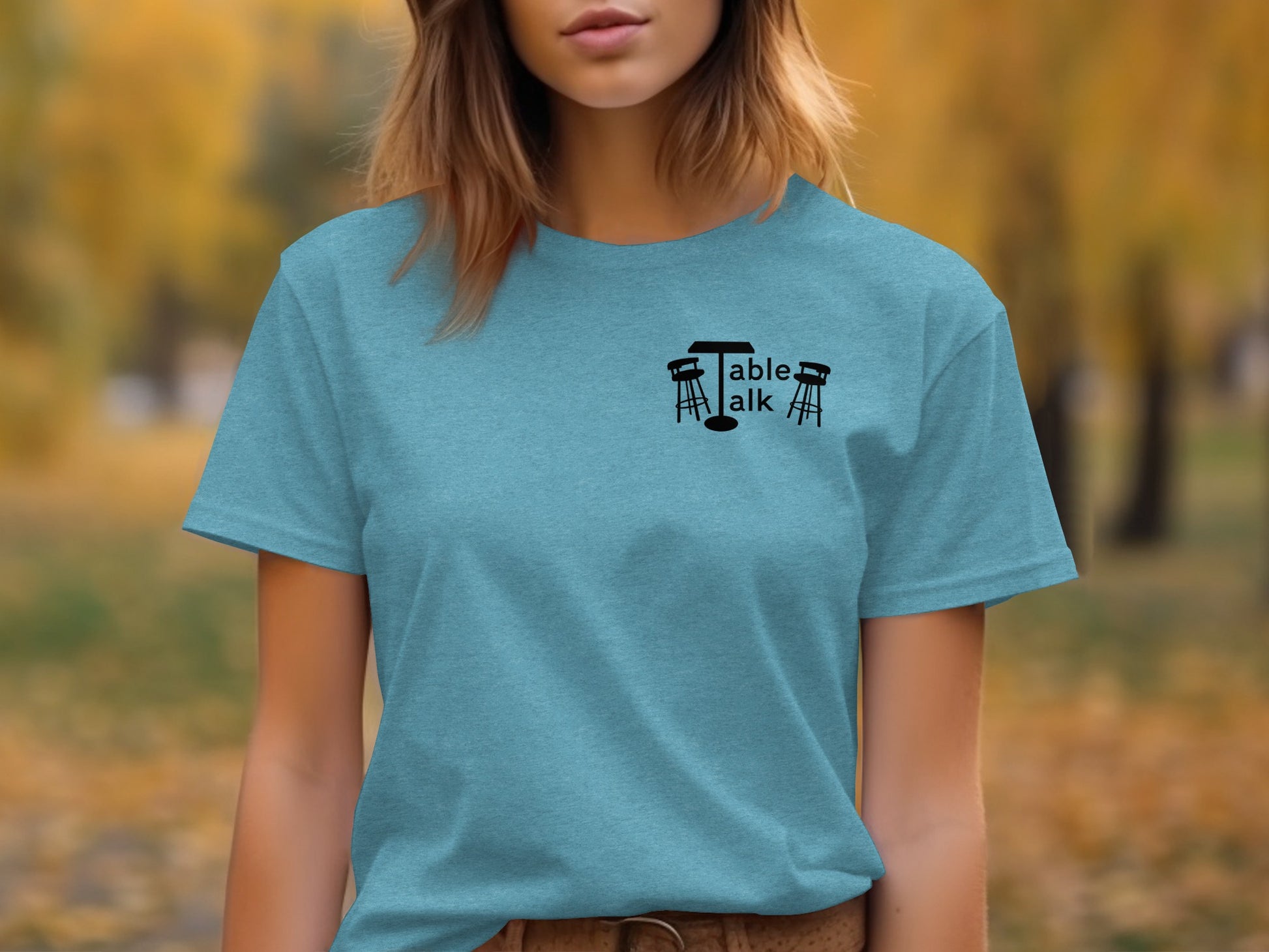 Table Talk Design Graphic Women's T-shirt