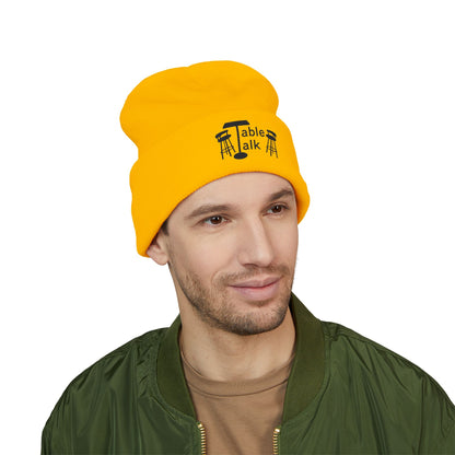 Table Talk Logo Embroidered Cuffed Beanie