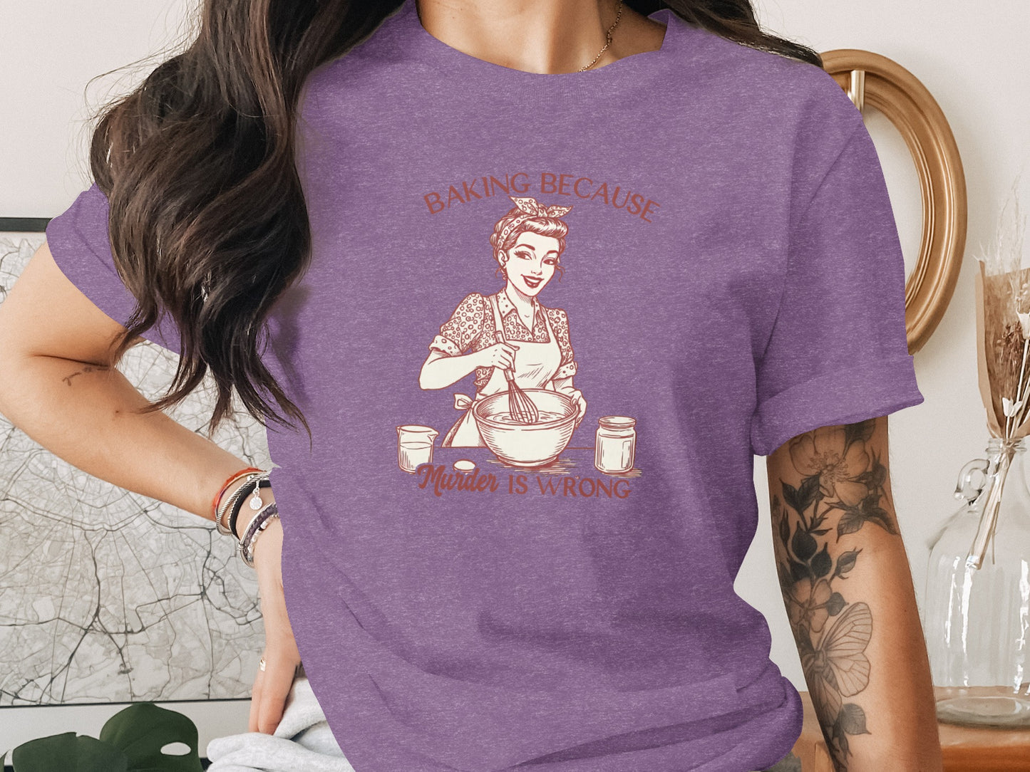 Baking Because Murder Is Wrong T-Shirt