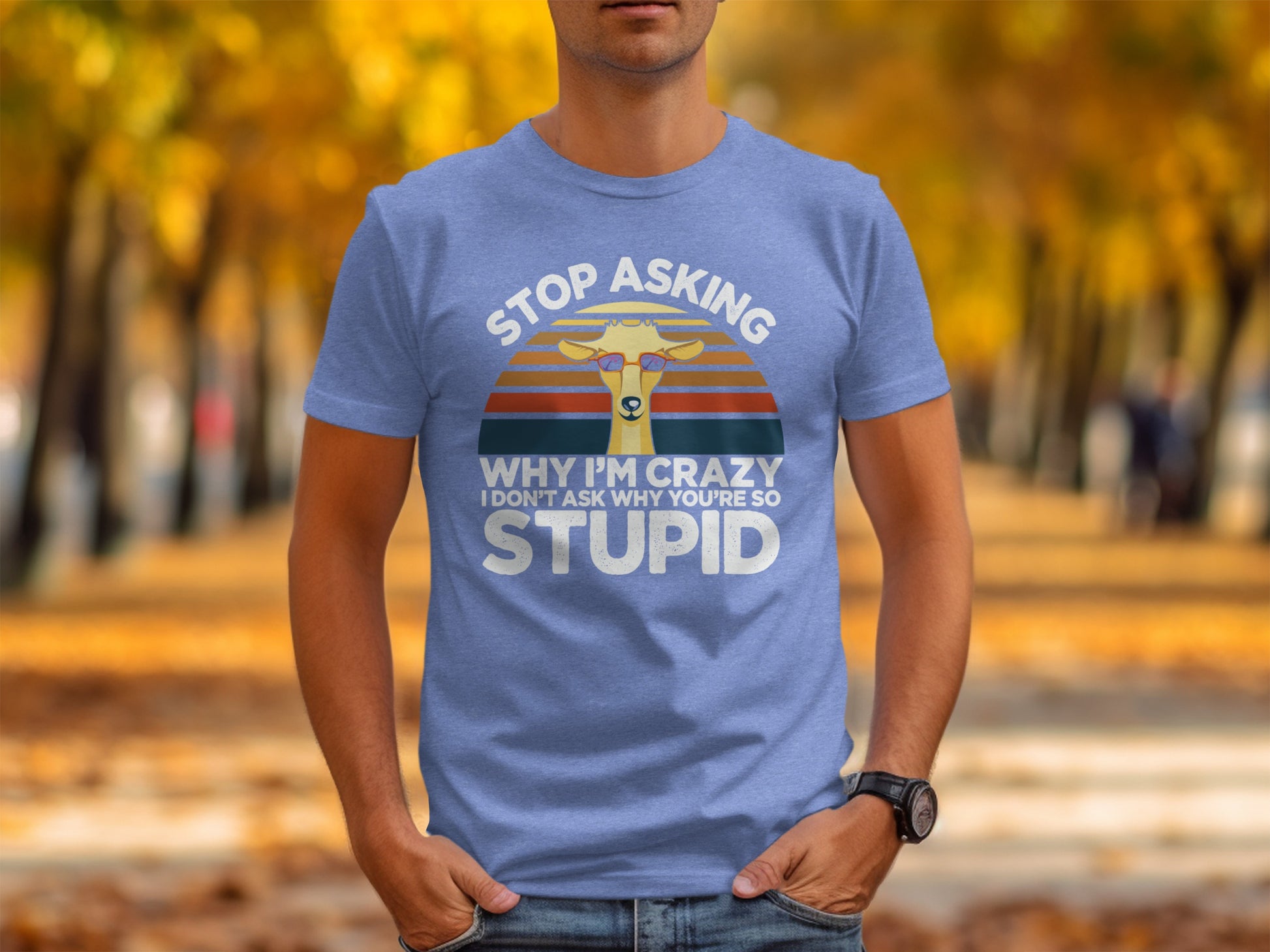 Stop Asking Why I'm Crazy Don't Ask Stupid T-shirt