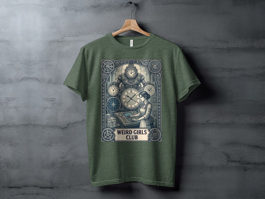 Weird Girls Club Steampunk Inventor T-Shirt - Black Label Series