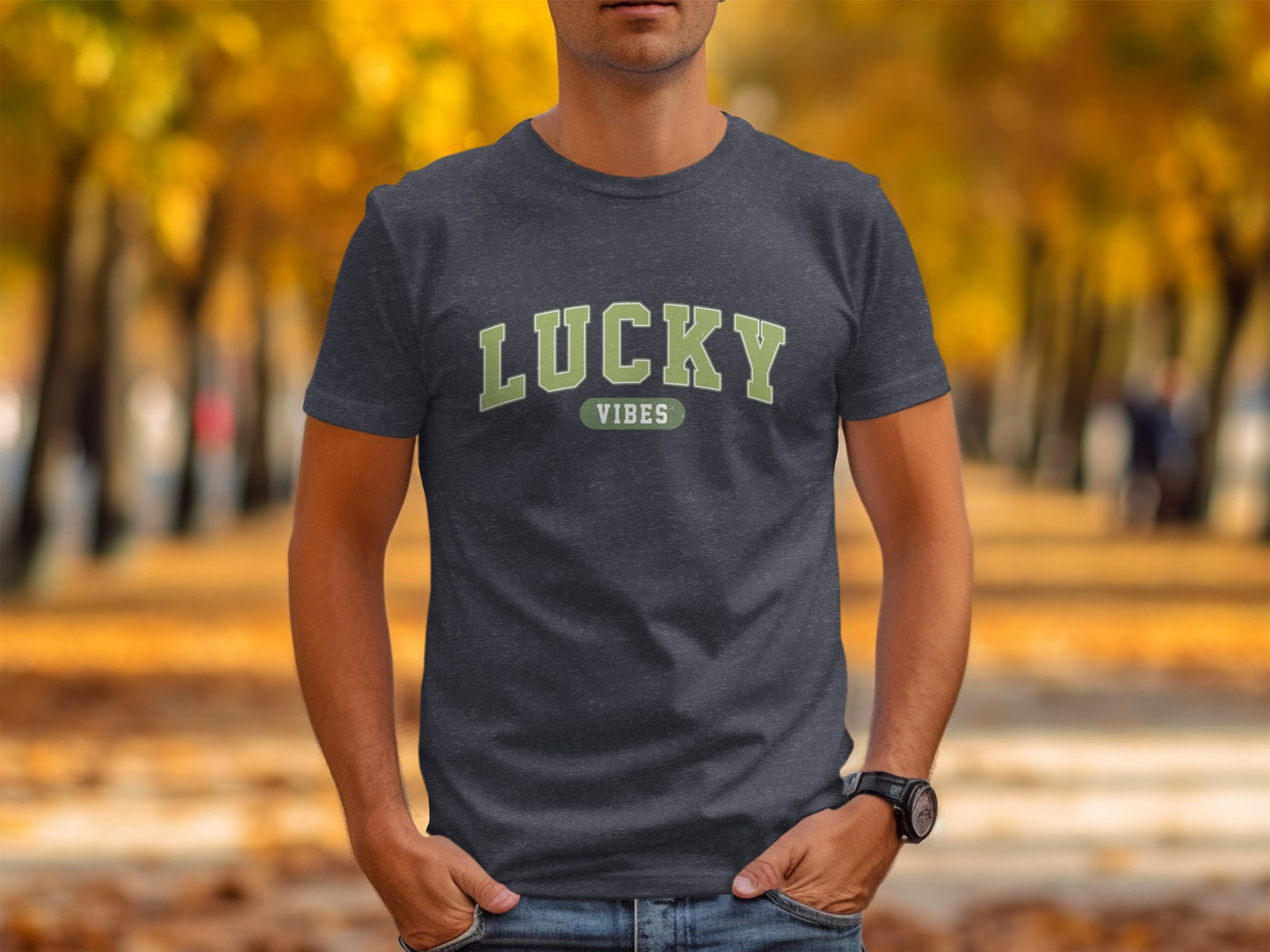 Lucky Vibes Graphic T-Shirt for Positive Inspiration