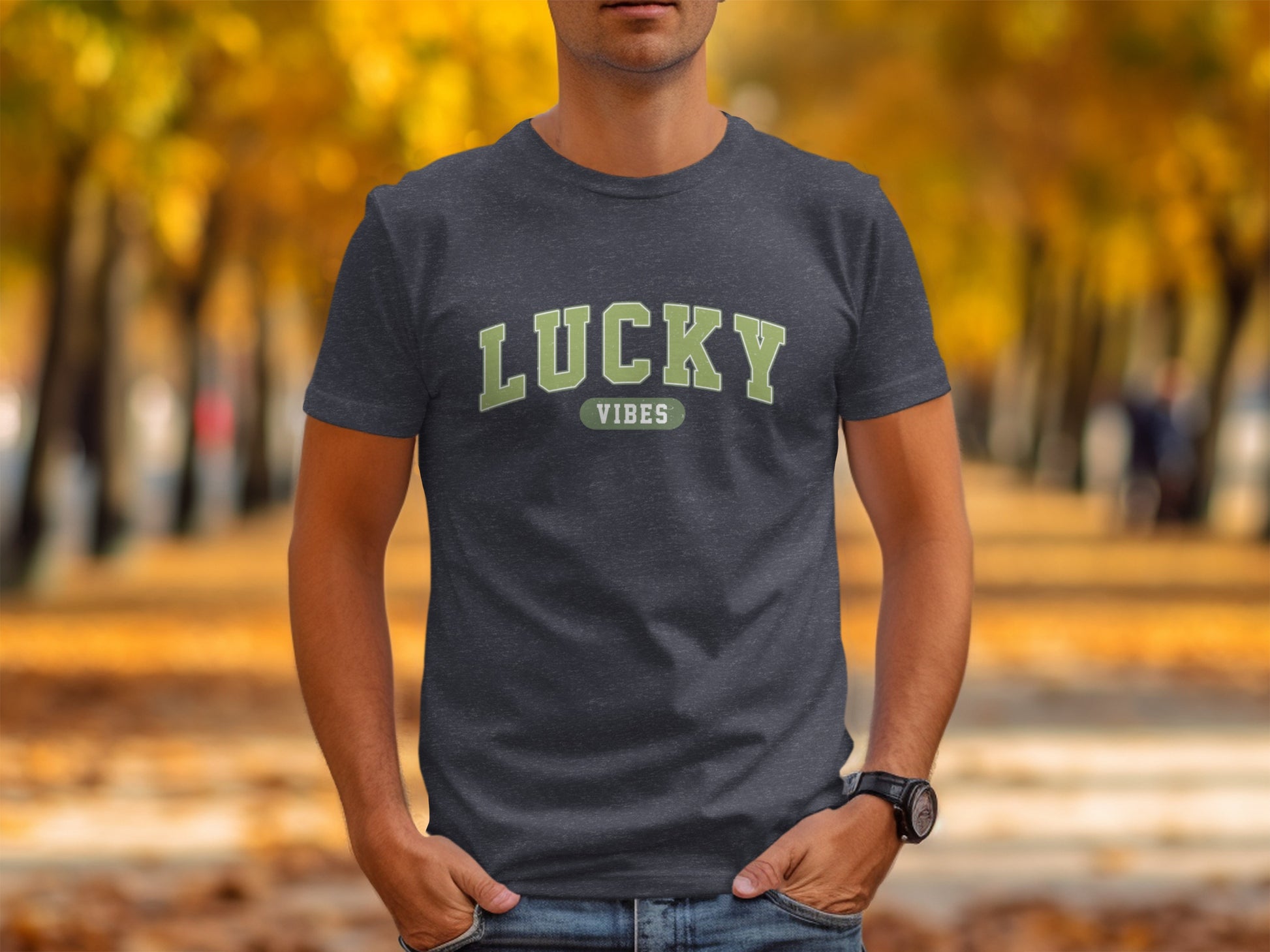 Lucky Vibes Graphic T-Shirt for Positive Inspiration