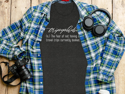 Tripophobia Definition The Fear Of Travel Trips T-Shirt T-Shirt - Outdoor & Adventure Collection - Mile Marker 16 Gear by Cloud 16 Clothing Co.