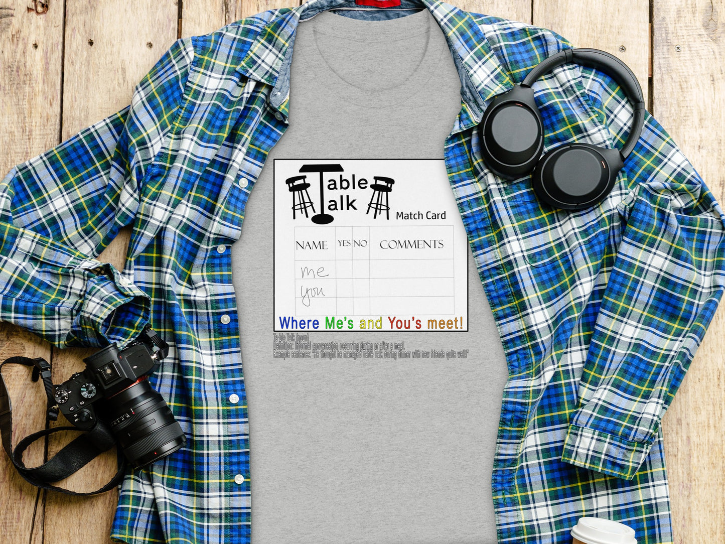 Table Talk Match Card Where Me's and You's Meet product