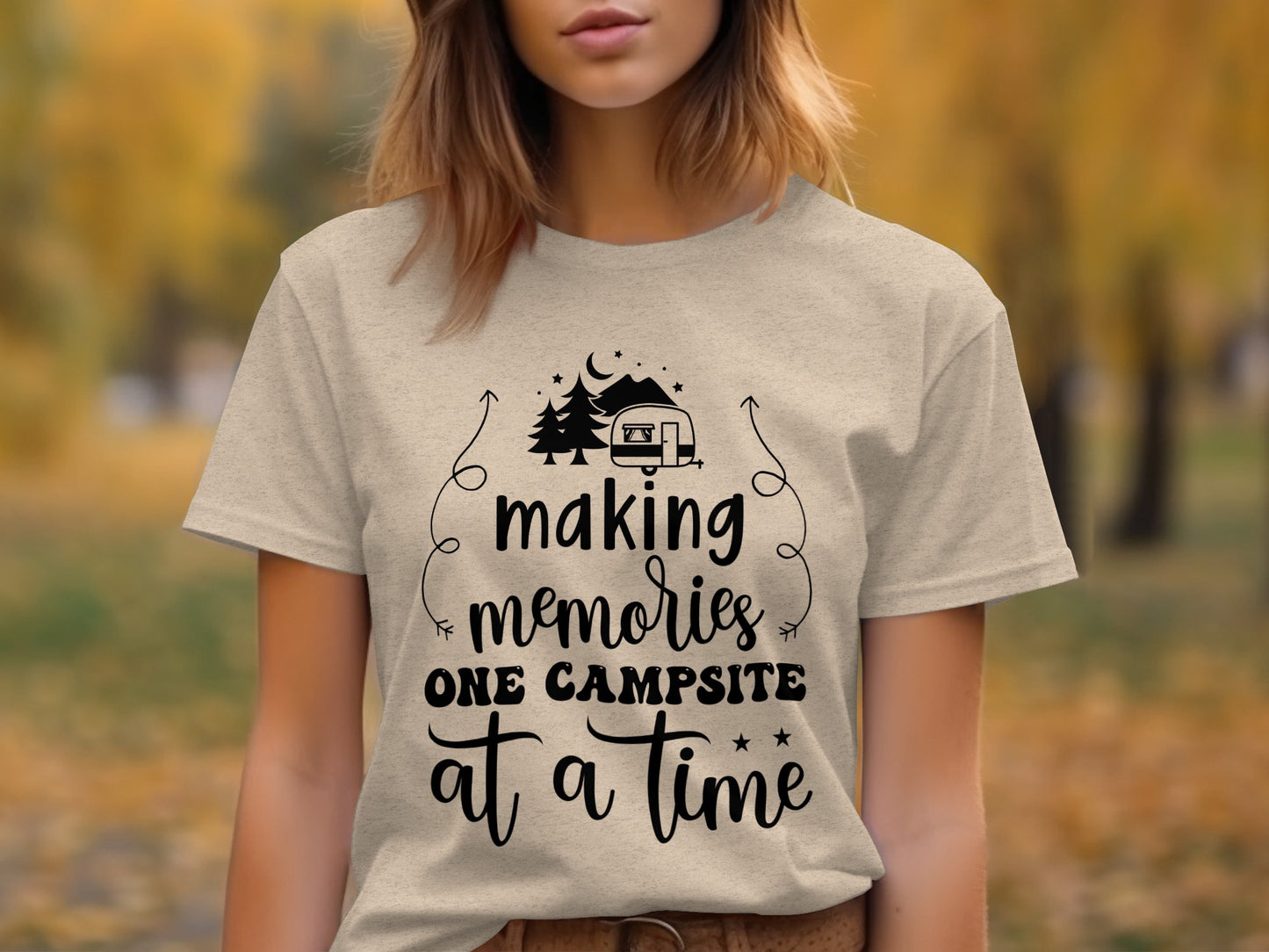 Making Memories One Campsite At A Time Camping T-Shirt T-Shirt - Outdoor & Adventure Collection - Mile Marker 16 Gear by Cloud 16 Clothing Co.
