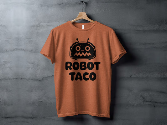 Robot Taco Graphic Tee with Fun Robot Design
