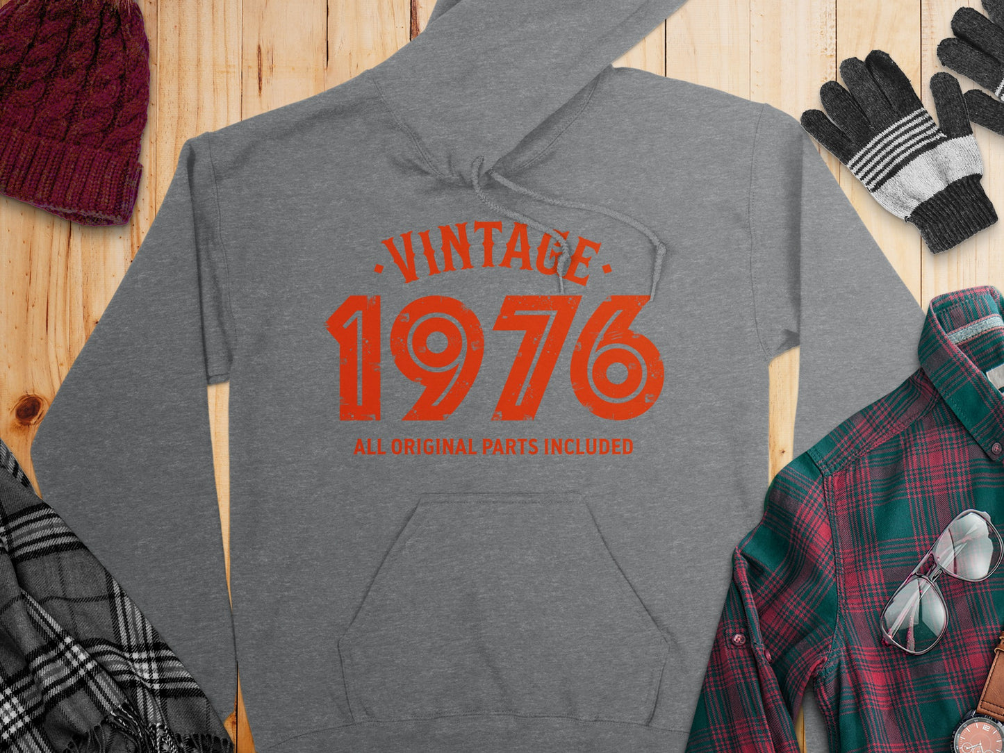 Vintage 1976 All Original Parts Included Hoodie