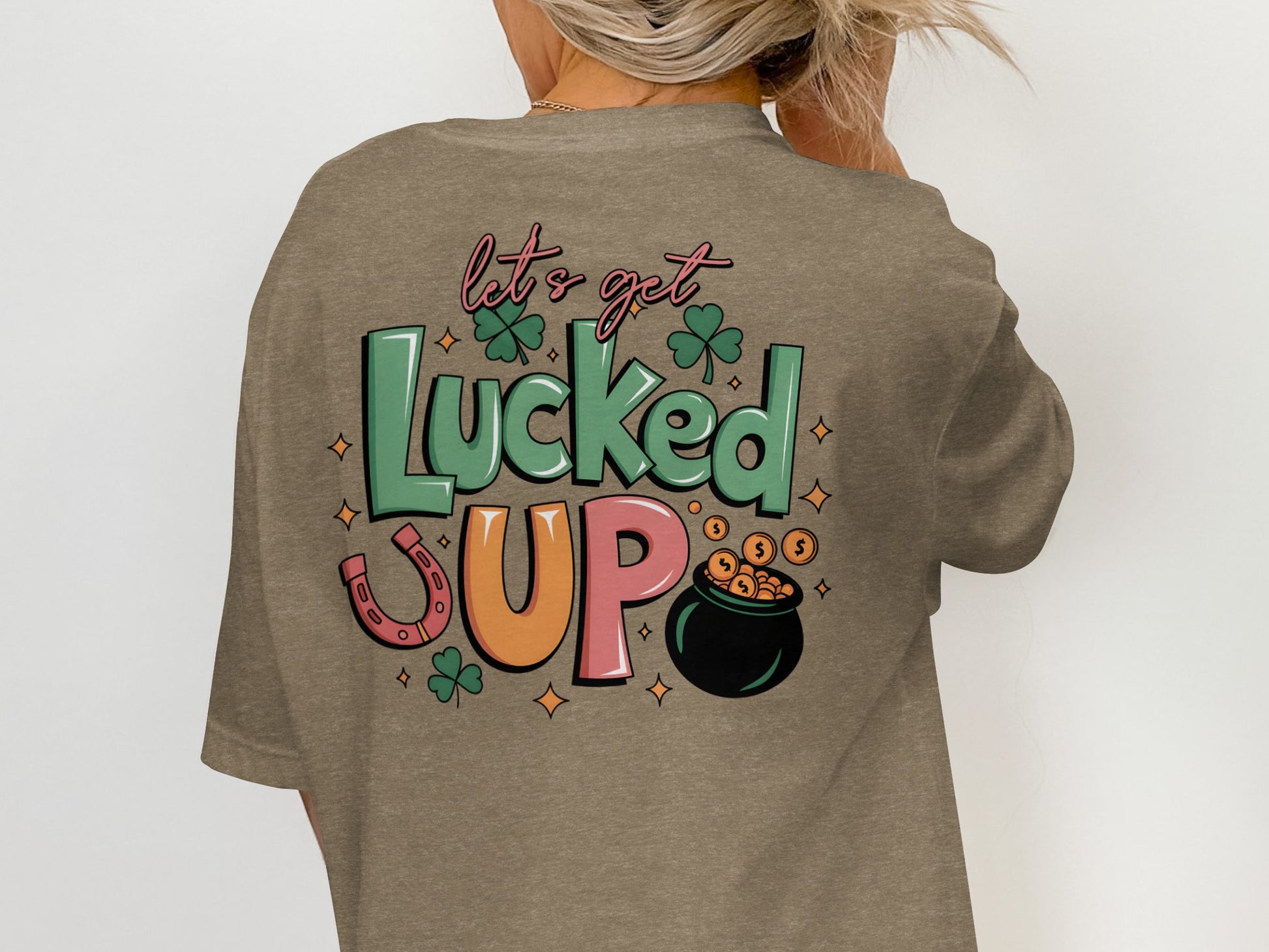 Scrappy Malone's Bar Art, Irish Bar Sign, Shamrock Clover Design, Irish Pub Decor T-Shirt - Scrappy Malone's Bar 100-Proof Humor - Cloud 16 Clothing Co.