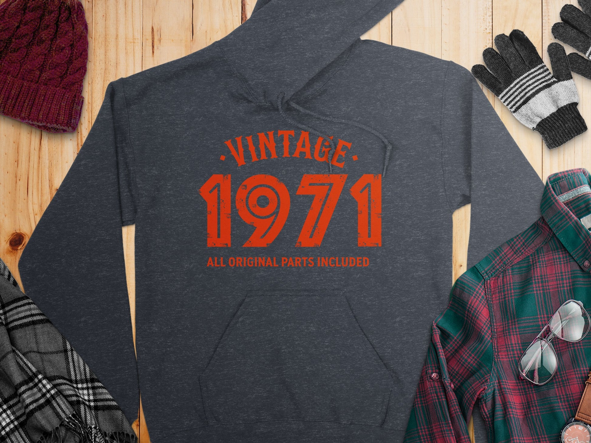 Vintage 1971 All Original Parts Included Hoodie