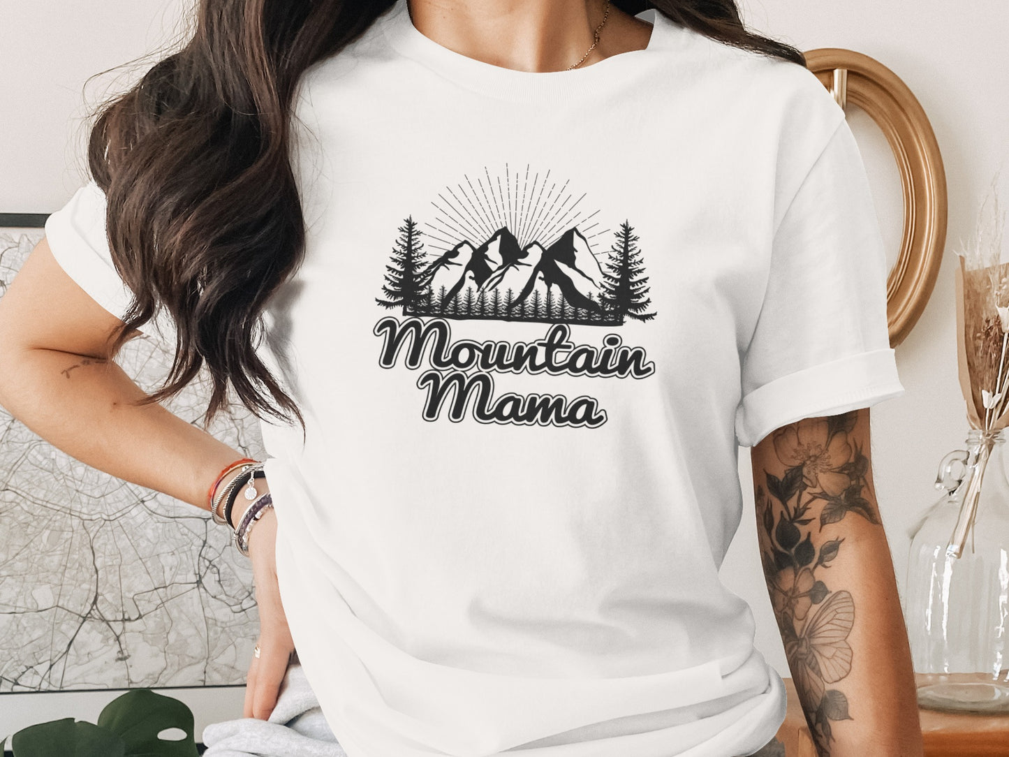 Mountain Mama Adventure Design Ideal Mother's Day T-Shirt T-Shirt - Outdoor & Adventure Collection - Mile Marker 16 Gear by Cloud 16 Clothing Co.