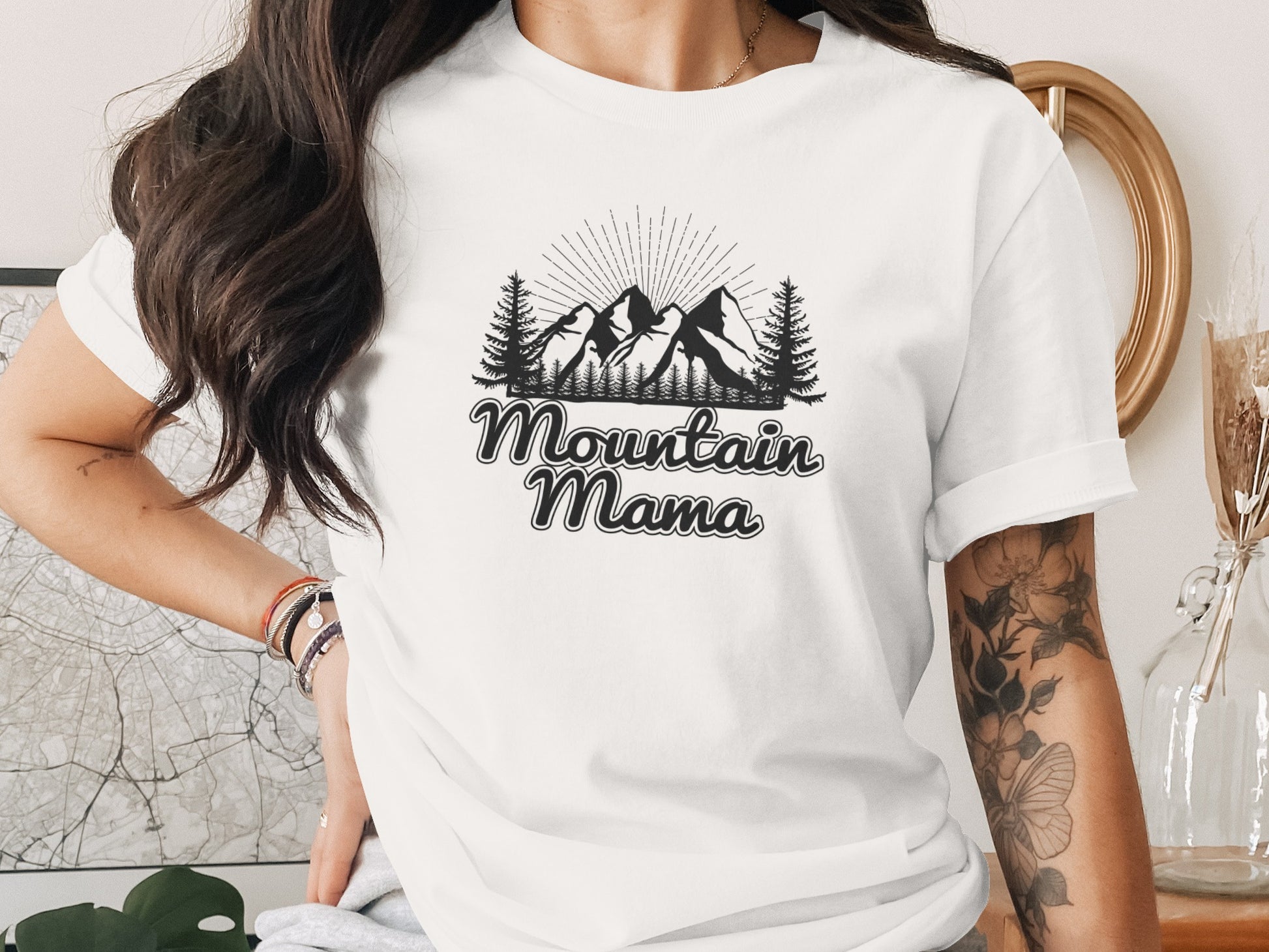 Mountain Mama Adventure Design Ideal Mother's Day T-Shirt T-Shirt - Outdoor & Adventure Collection - Mile Marker 16 Gear by Cloud 16 Clothing Co.