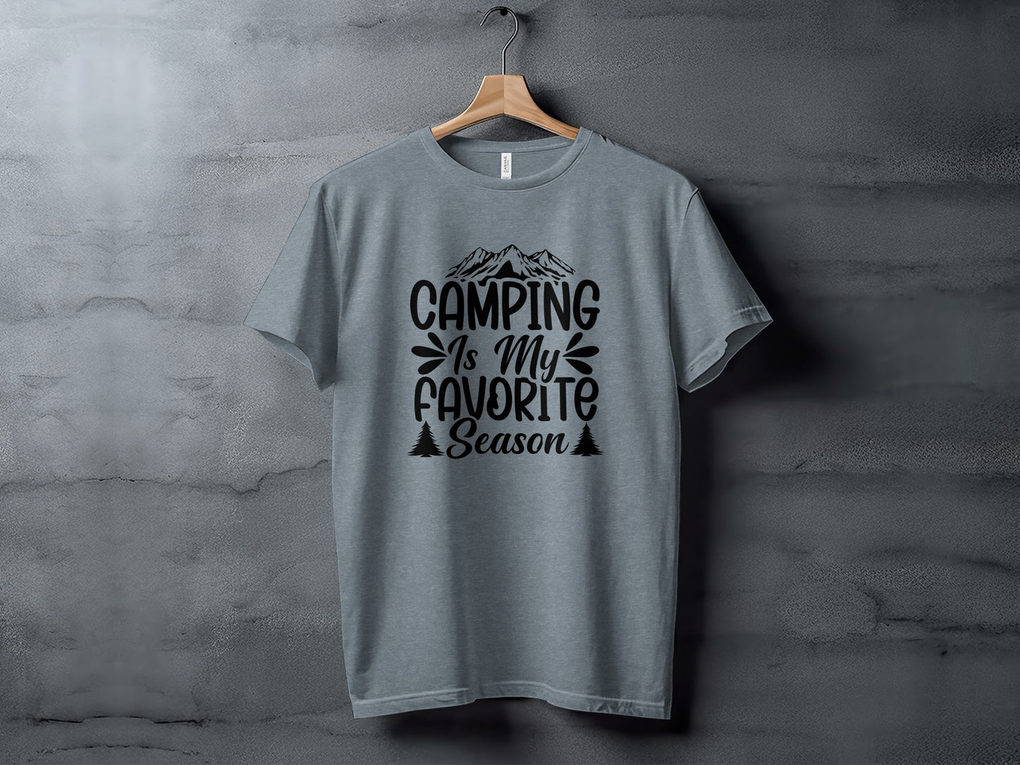 Camping Is My Favorite Season Graphic Outdoor Adventure T-Shirt T-Shirt - Outdoor & Adventure Collection - Mile Marker 16 Gear by Cloud 16 Clothing Co.