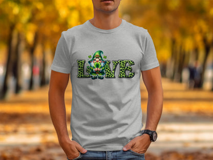 St. Patrick's Day Gnome Love Graphic T-Shirt